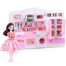 魔法小城堡 豪華款 玩具娃娃屋 公主城堡 兒童玩具 附配件, 公主廚房禮盒, 1個