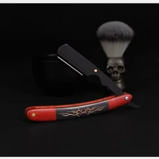 쿠쿠스토어 남성 전문 이발사 면도기 수동 스트레이트 에지 스테인레스 스틸 접이식 블레이드, 04 YC