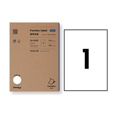 폼텍 분류표기용라벨 LS-3130, 1장 1칸, 100개