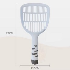 貓尾巴造型貓砂鏟，趣味鏟屎，輕鬆清潔貓砂盆，多色可選，堅固耐用, 天空藍, 1個