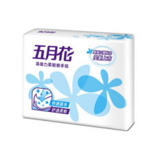 五月花 高吸力擦手紙 100抽 - 快速吸水、柔軟舒適、雙層立體, 8個, 100個裝