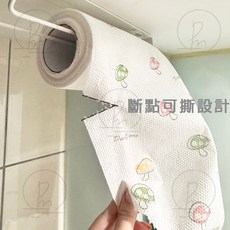 一次性抹布加厚可水洗印花乾濕兩用清潔洗碗不沾油百潔布餐巾捲筒式餐巾紙, 1個, 一次性抹布(活動價)