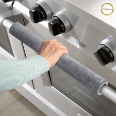 GOLDMEME 오븐손잡이커버 유모차손잡이커버, 그레이, 2개, 그레이 컬러