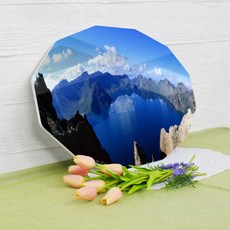 tc880-폼아크릴액자58CmX38Cm12각형_백두산천지