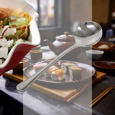 스텐 빙수스푼 수저 디저트 요플레 커트러리 커피 눈꽃빙삭기, 땡땡이빙수스푼