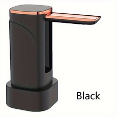 1PC 전기 워터 디스펜서 임대실/학 소형 USB 접이식 갤런 충전식 1200MAH 펌프, 검정색