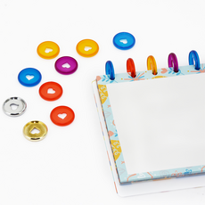 링디스크 하트 (28mm), 1개, Red