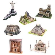 아트박스/퍼즐이야기 3D입체퍼즐 7대 불가사의 유명건축물 7종 모형 만들기, 단품없음, 상세설명 참조, 상세설명 참조, 단품없음