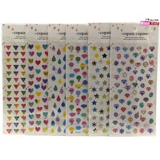 1000 포일 데코 튜닝 보석 스티커 (랜덤)