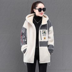 여성 루즈핏 후드점퍼 겨울 따뜻한 플리스자켓 빅사이즈 코트 양털후리스