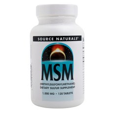 SOURCE NATURALS 無麩質MSM維他命C錠 1000mg, 120顆, 1罐