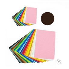 쏨숭 칼라펠트 접착 고동색 45x30cm 1개 만들기재료