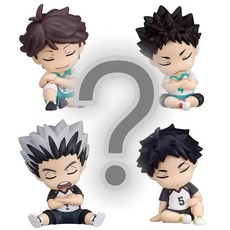 zhen好物 排球少年第二彈肩靠肩睡眠公仔：及川、木兔、赤葦、巖泉一 Q版手辦模型擺件, 1個, 2彈排球少年睡眠【隨機1只】