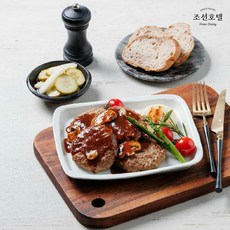 (m)조선호텔 함박스테이크 520g X 5팩 (1팩당 / 함박스테이크 80g X 4개 + 데미글라스소스 100g X 2개), 5개