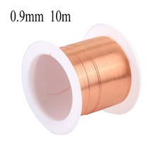 코일 구리 와이어0 1mm 0 2mm m 4mm 5mm 6mm 7mm 8mm 1 20mm케이블 와이어 에나멜 권선, 0 9mm 10m