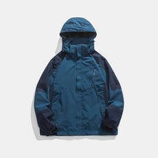 SELA 機能拼接配色防風防水連帽衝鋒外套