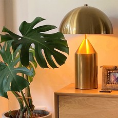 룸앤소울 Oluce Atollo 237 table lamp 올루체 아톨로 탁상 수입 조명, 버튼식, 골드