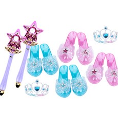 여아 공주놀이 보석구두 왕관 요술봉세트 유치원생 놀이방 예쁜