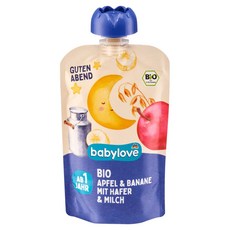 dm 베이비러브 퓨레파우치 굿나잇 사과 바나나 귀리 우유 (1세), 100g, 1개