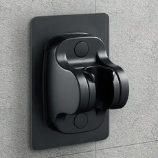 5금형 고압 샤워 헤드 손잡이 Rainfal 물 절약 욕실 목욕 홈 혁신적인 액세서리, 01 black hook