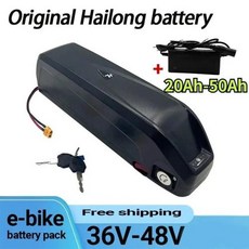 오리지널 Hailong 배터리 면세 선물 충전기 30A BMS 350W 500W 750W 1000W 18650 35E 48V 20AH 신제품, 48V-30Ah, 1개
