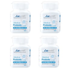 in-vet 醫護益生菌 犬用 30顆, 4個, 維護免疫皮膚腸胃保健