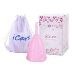 색상랜덤 여성 필수품 아이케어 생리컵 FDA승인 안전한 실리콘 생리컵, 1개, 1개입, 소형