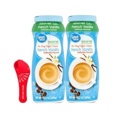 Great Value Sugar Free French Vanilla powder Coffee Creamer 10.2 oz Canister 2 pack, 1개, 289g, 1