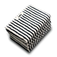 라임데일리 선염 호텔수건 40수 코마사 200g 5P, 1세트, 네이비