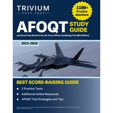 (영문도서) AFOQT Study Guide 2025-2026: 1 100+ Practice Questions and Exam Prep Book for t... Paperback, Trivium Test Prep, English, 9781637985434