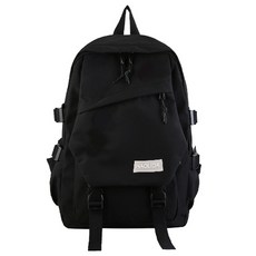 JOEKI韓版大容量書包【PJ0083】多層分類防水耐髒學生背包, 黑色款