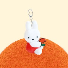 미피 인형 키링 태닝미피 꽃을 든 미피 8cm 가방고리 키홀더 백꾸 miffy 정품, 1개, 오렌지