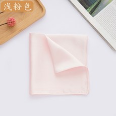 廠家直供 真絲手帕 西服口袋巾 100桑蠶絲 小手絹, 1個, 淺粉色