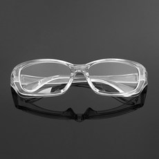 안전 오염 방지 안경 뿔테 눈 보호 안전고글 비말 차단 데일리 보안경, 투명, 2개