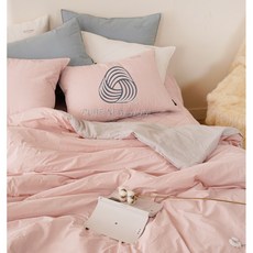 데코카페트 호주산 양모이불 100% 사계절 양털 알러지케어 워셔블, 핑크