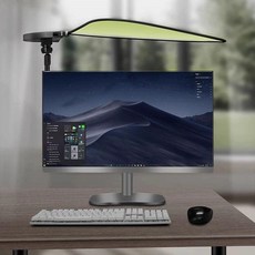 사무실 햇빛 가리개 모니터 조명 가림막 눈부심 방지 흡착 차양