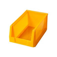 공룡플라스틱 플라스틱박스 공구 보관 수납 용기 컨테이너 콘티 부품상자 3호 3개, 노랑