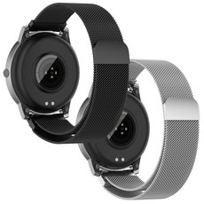 더조은셀러 샤오미 헤이로 헬로우 솔라 시계줄 밴드 밀레니즈 루프 자석 마그네틱 Haylou LS05, 실버, 1개