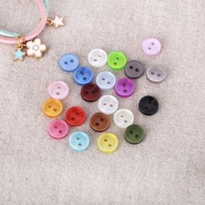 짱패브릭 9mm 펄칼라2구단추, 블랙, 10개