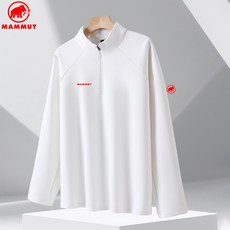 MAMMUT 마무트 매머드 디네 같은 남자 반지퍼 칼라 긴팔 맨투맨 도시 통근 야외 캐주얼 맘바 면 상의 레깅스 셔츠