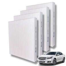 에어루브 E11 PM0.3 초미세먼지 제거율 99.9% 말리부 에어컨 필터, 4개, 올 뉴 말리부 / 더뉴 말리부-H159