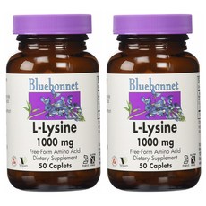 Bluebonnet L-離胺酸 1000mg, 100顆, 2個