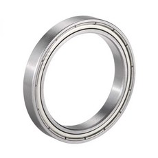 uxcell 깊은 홈 볼 베어링 6808Z 싱글 실드 40mm x 52mm x 7mm 크롬 스틸 1개입, 40x52x7mm