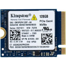 KINGSTON 128GB 게이밍 데스크탑 스테이트 드라이브 호환 PCIE 2230 솔리드 스트림 노트북 데크 내장형 SSD, OS21011 2230 128GB