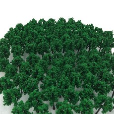 삼림 가능한 사이즈 DauStage N게이지 디오라마 재료 철도 건축 모형용 수목 풍경 녹색 100개 03 녹색 4.5㎝ 100개, 1개, 상세페이지 참조
