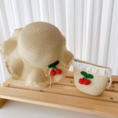 Bisol 兒童櫻桃草帽和包包套組