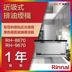 【省錢王】【下單享最低價】林內 RH-8670 RH-9670 近吸式排油煙機 排油煙機
