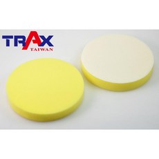 TRAX工具小舖 8吋黃色魔鬼氈打臘海綿 8吋平面海綿 拋光海綿 下蠟海綿, 1個, 黃色