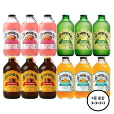 분다버그 자몽+라임+진저비어+만다린 375ml 각 3개씩 총 12병, 12개