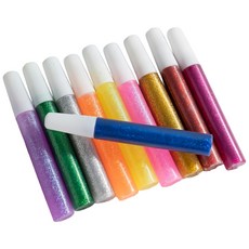 斑馬麥麥 金蔥膠水 60克 （亮粉膠）, 十色, 十色金蔥膠, 1套